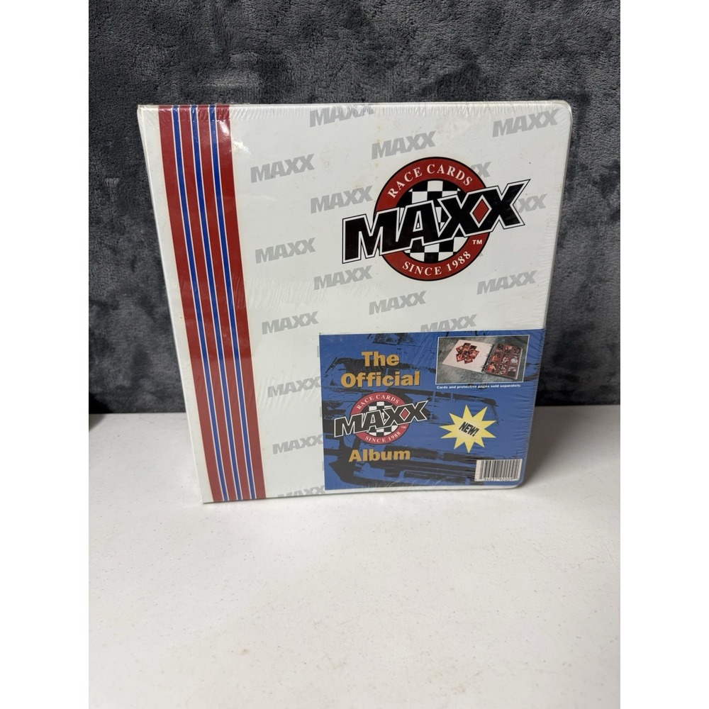 1992 Maxx Race Card Binder White NASCAR Unopened New Old Stock Sealed